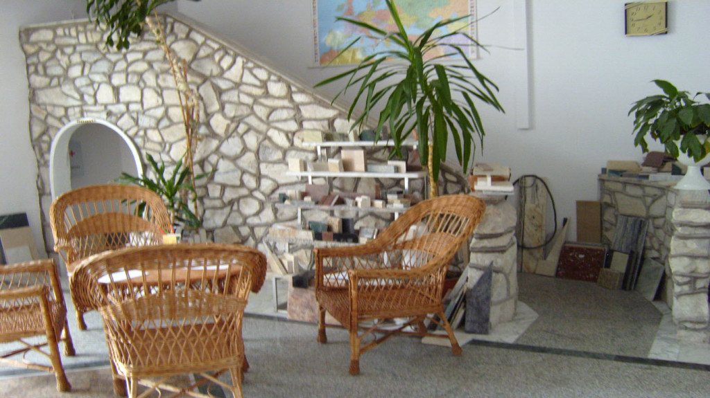 salon w kamieniu